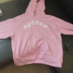 Rhinestone spider hoodie