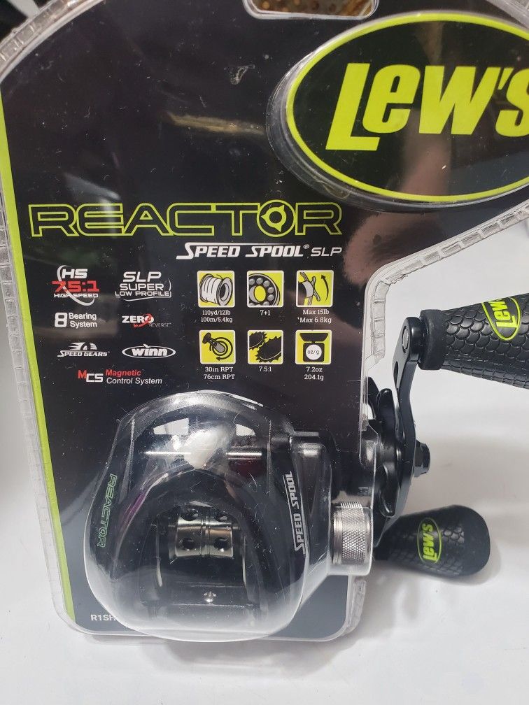 Lew's Reactor Speed Spool Baitcast Fishing Reel

