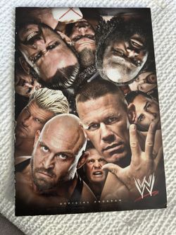 WWE official Program Autographed 