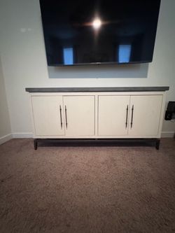 Modern Ivory Sideboard Cabinet