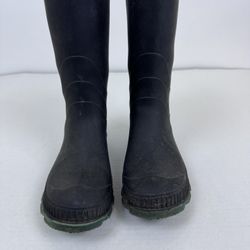 Kids Black Rubber Rain Boots 