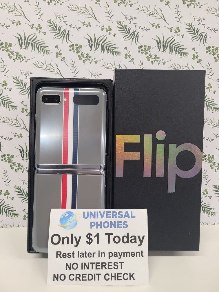 Samsung Galaxy Z Flip 3 Unlocked, FREE Smartwach/ Headphones. Pay $1 Today Rest in payments. NO CREDIT NEEDED FINANCING