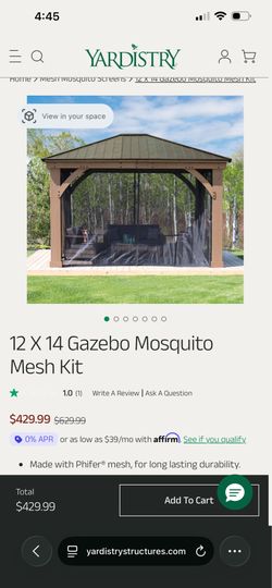 Yardistry replacement mosquito netting