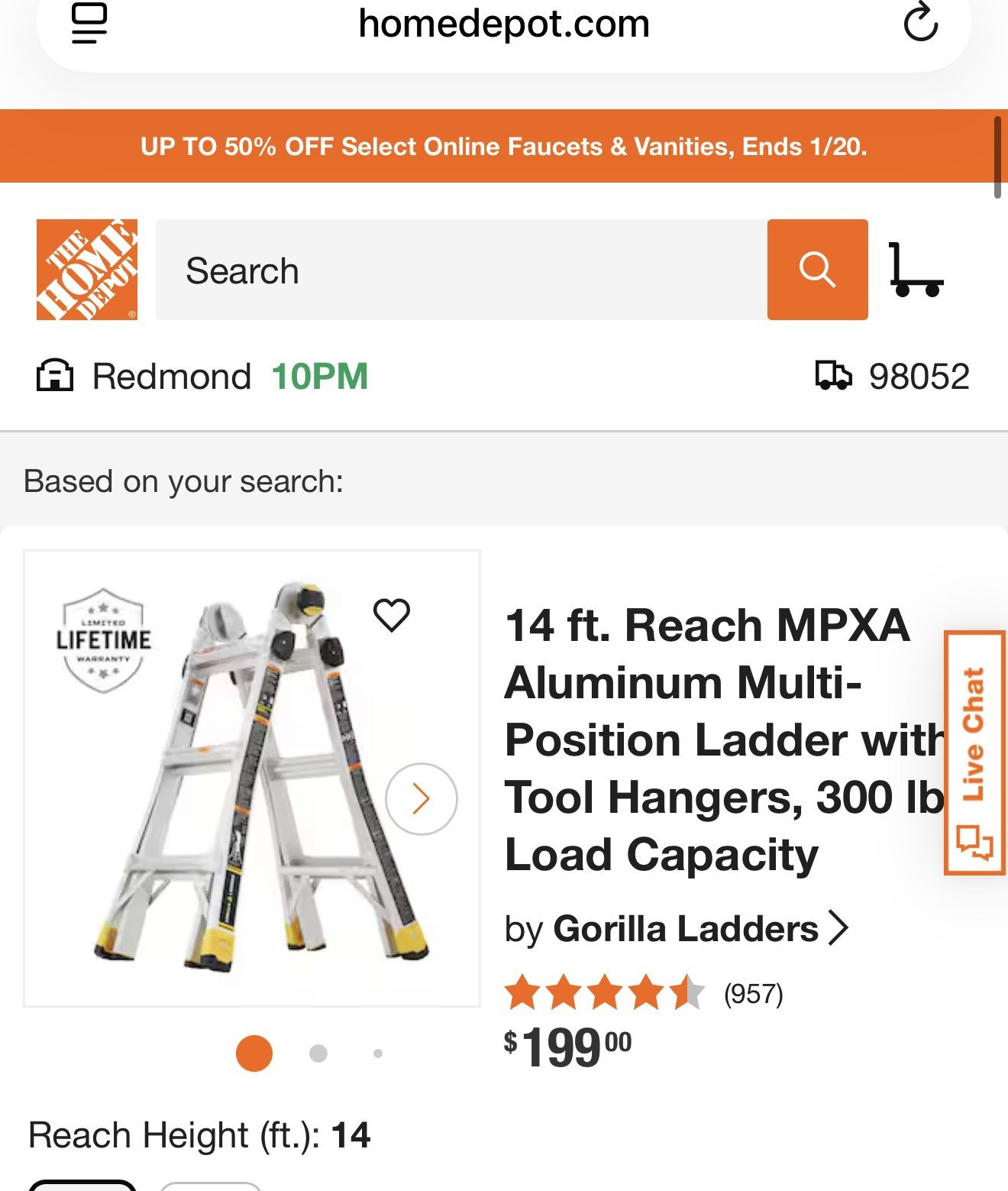 Gorilla 14 ft Multi Position Ladder