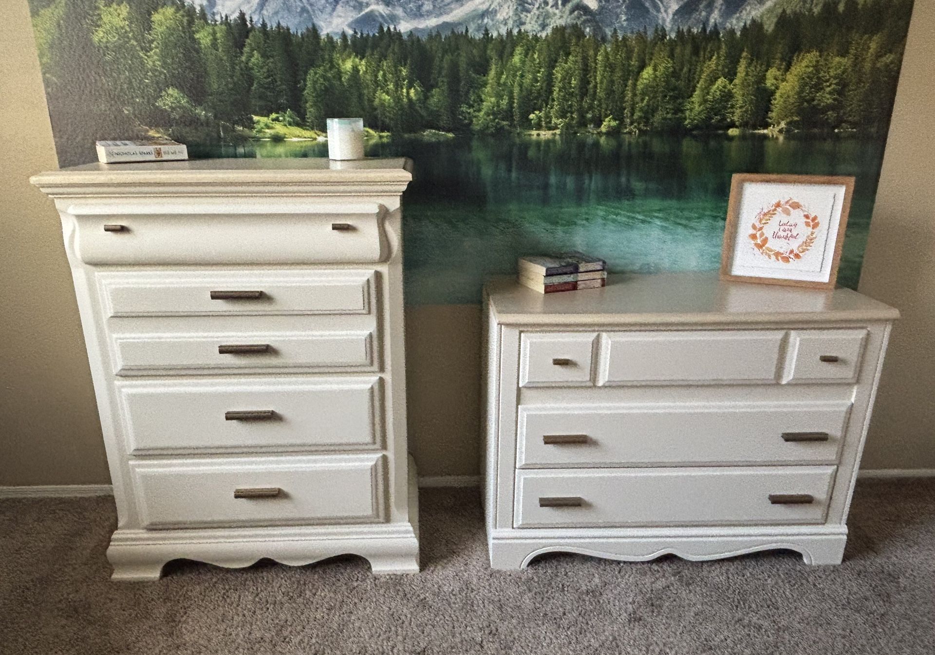 Dresser Set 4 DrawerChest / 3 Drawer Dresser