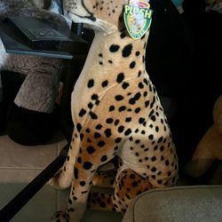 Melissa & Doug Giant Cheetah - Lifelike Stuffed Animal (Stands Nearly 3 Feet Tall)