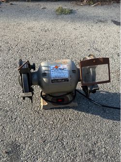 Heavy duty bench grinder