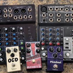 Audio Gear For Sale- Pedals & Mixers ( Great Condition)  All For $500