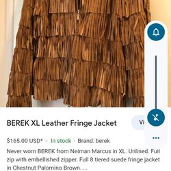 Berek Brown Leather Jacket 
