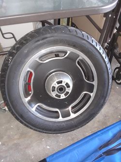 Front wheel Harley Davidson tire