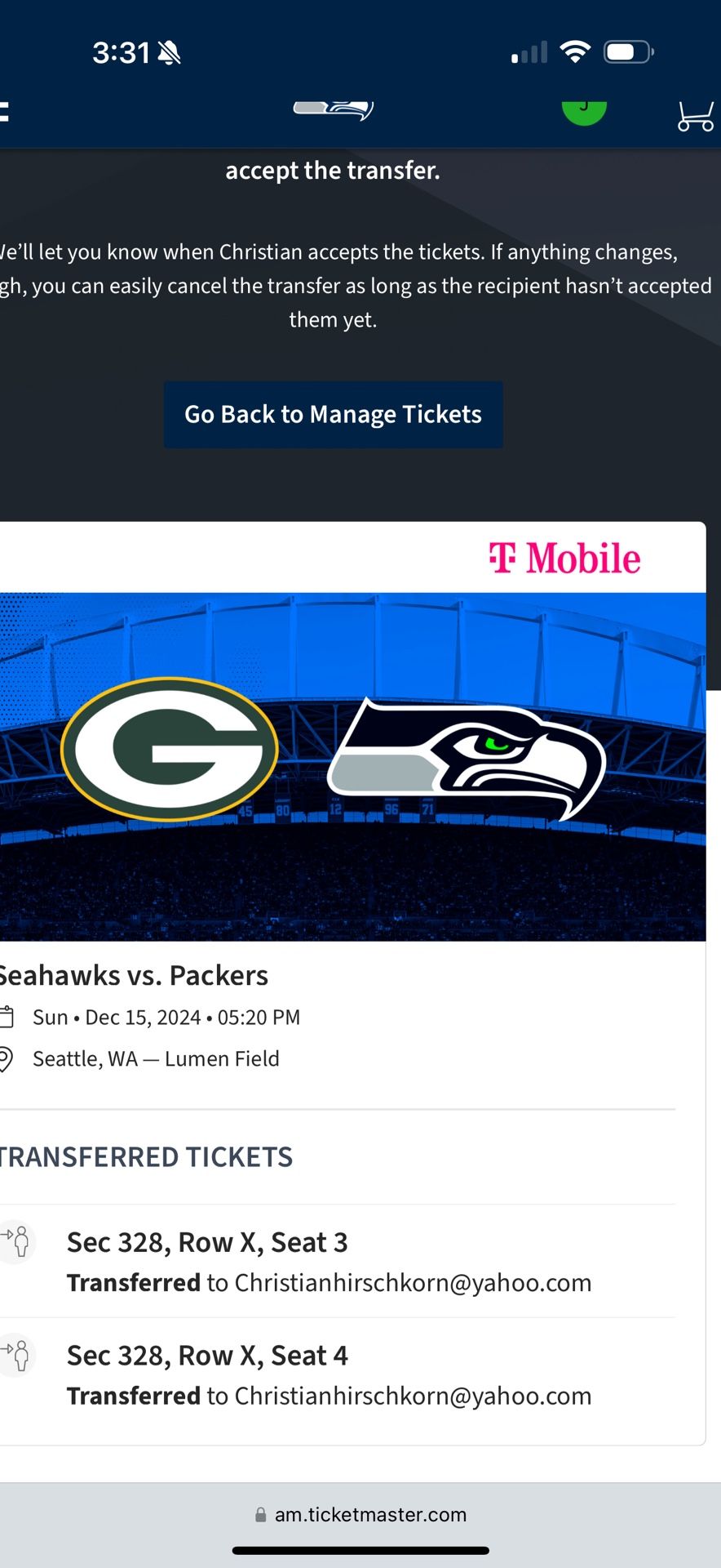 Seahawks vs Green Bay