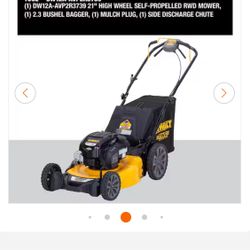 Lawn Mover Dewalt 163cc Self Propelled !