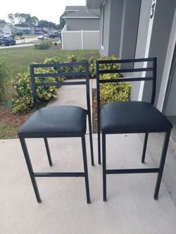 Black barstools
