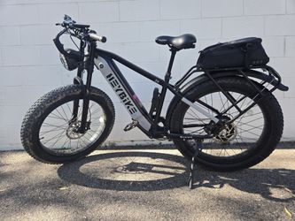 Heybike Electric Bike All-Terrain Long-Range w/ Throttle, PAS, Rack Bag + Accessories