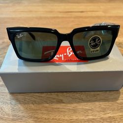 NEW Ray-Ban Inverness Sunglasses RB2191 – Black Frame with Green Lens