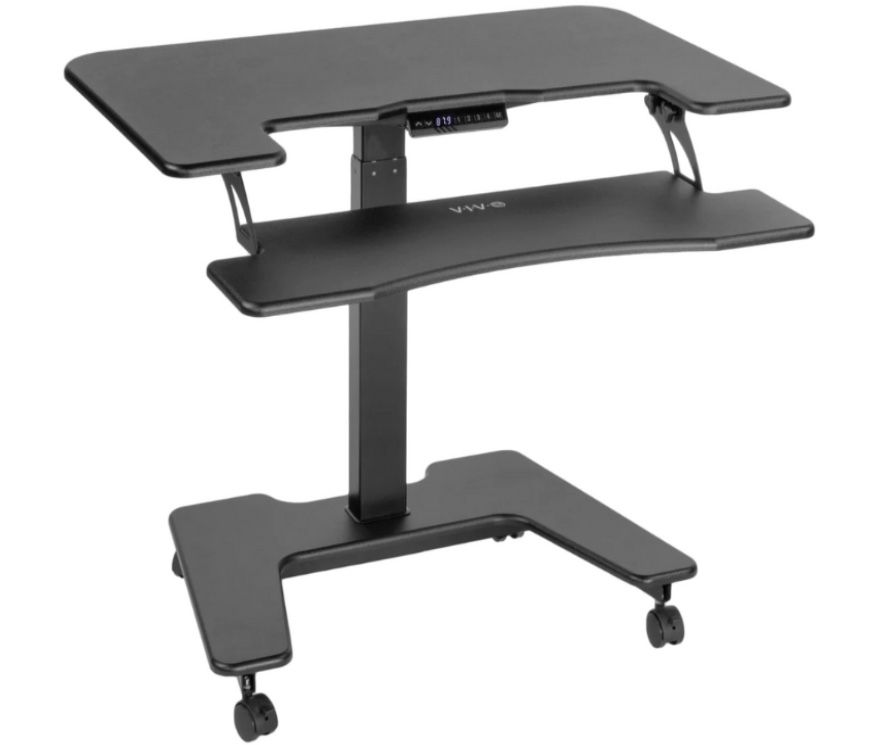 VIVO Black 36" Electric Mobile Compact Desk