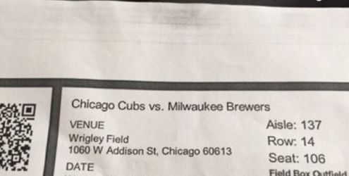 Cubs game today at 12pm make an offer