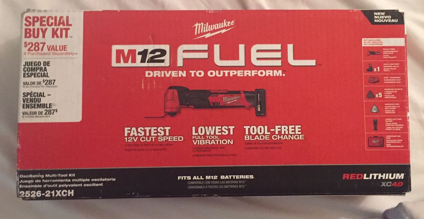 M12 Milwaukee Fuel Oscillating Tool Kit 