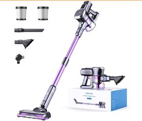 Lubluelu Cordless Vacuum Cleaner, Stick Vacuum Cordless Rechargeable with Lightweight 235W Brushless Motor, Self-Standing and Handheld Design for Carp