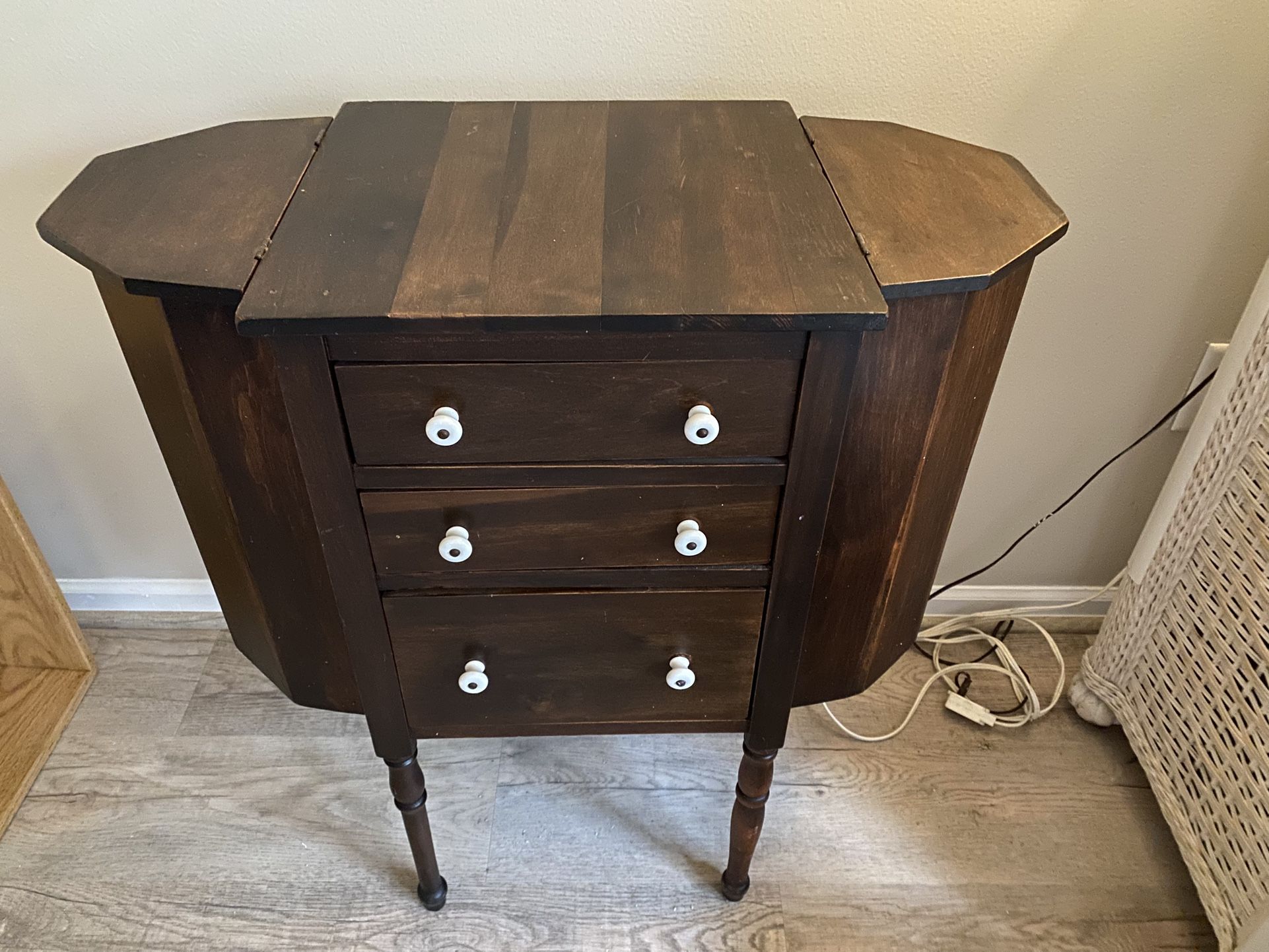 Vintage Martha Washington Sewing Cabinet