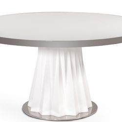 White Round Dining Table - Modern