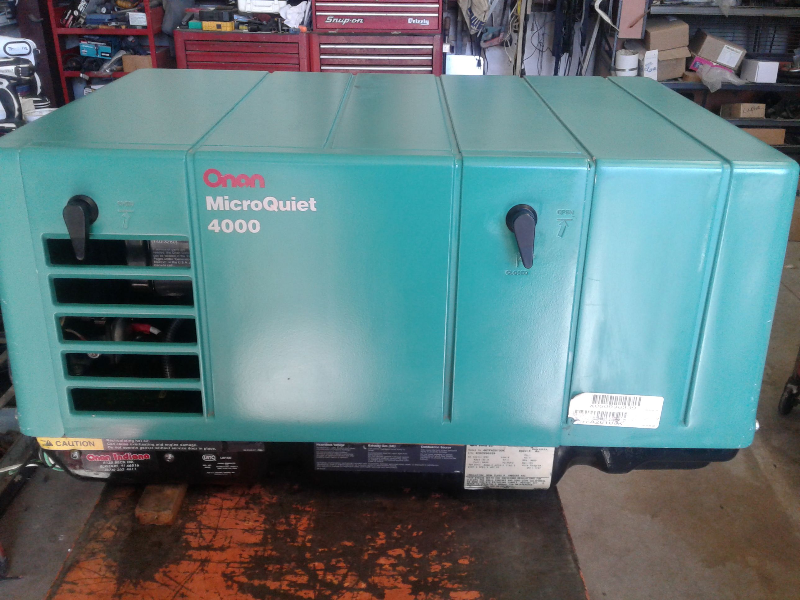 Cummins onan 4kw microquiet rv generator very quiet
