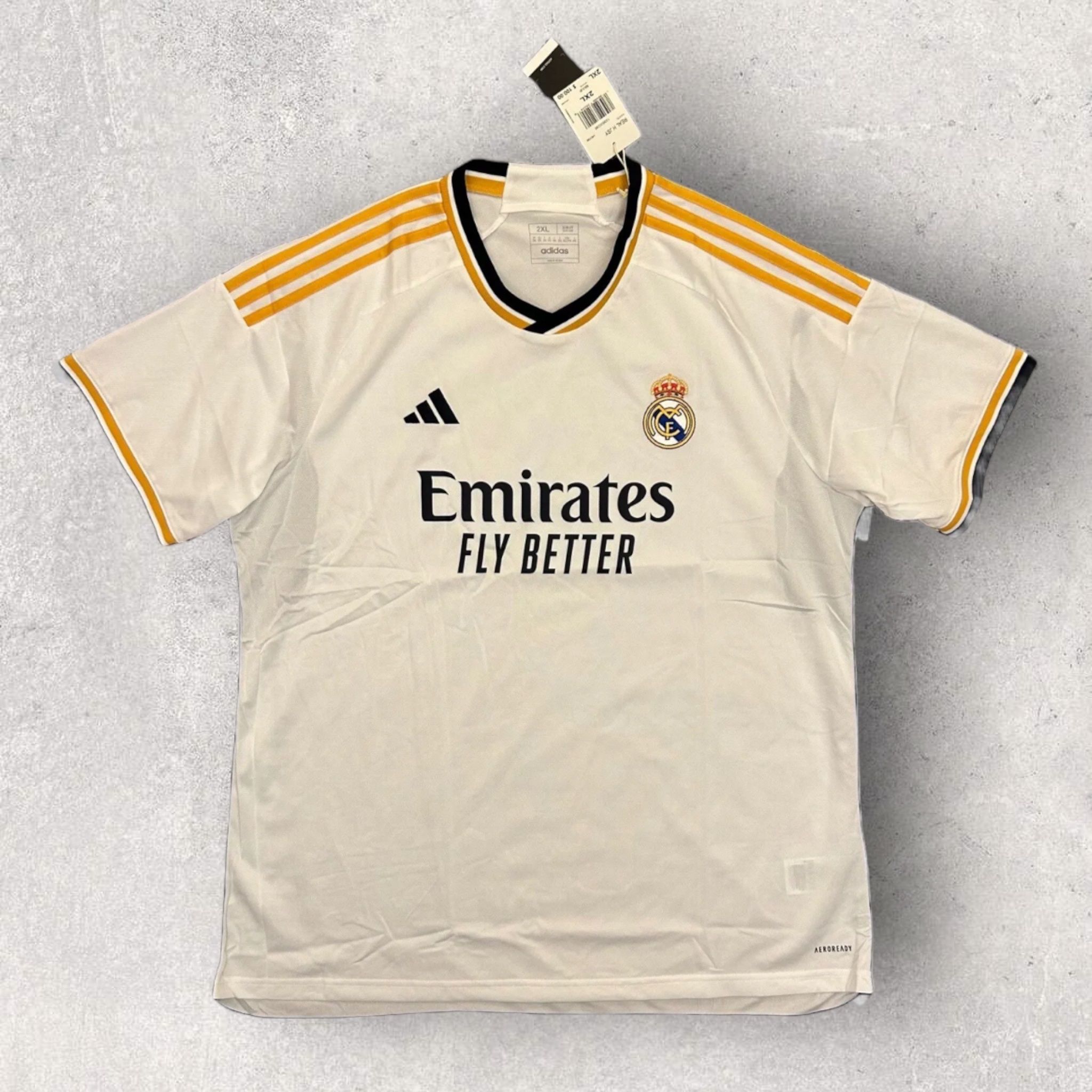 adidas Real Madrid CF Home Soccer Jersey Men's White HR3796 Size