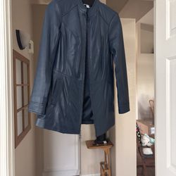 Lamb Leather Navy Jacket