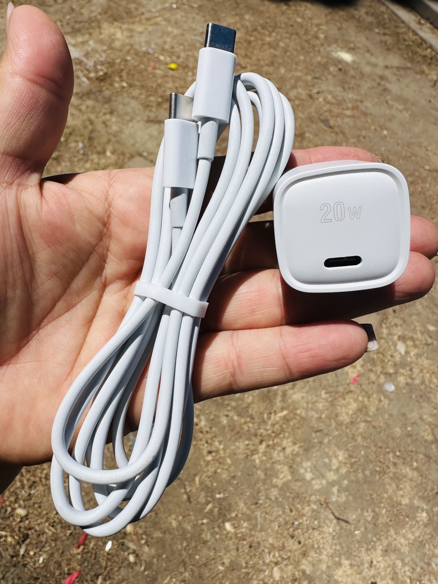 Type C To Type C 6ft With Power Adapter
