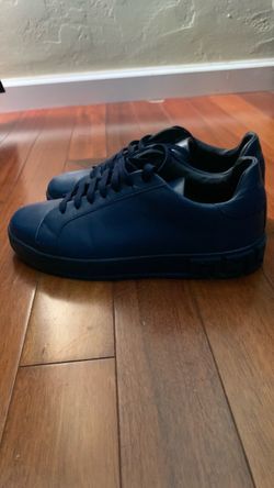 Designer shoes Versace men’s all dark blue