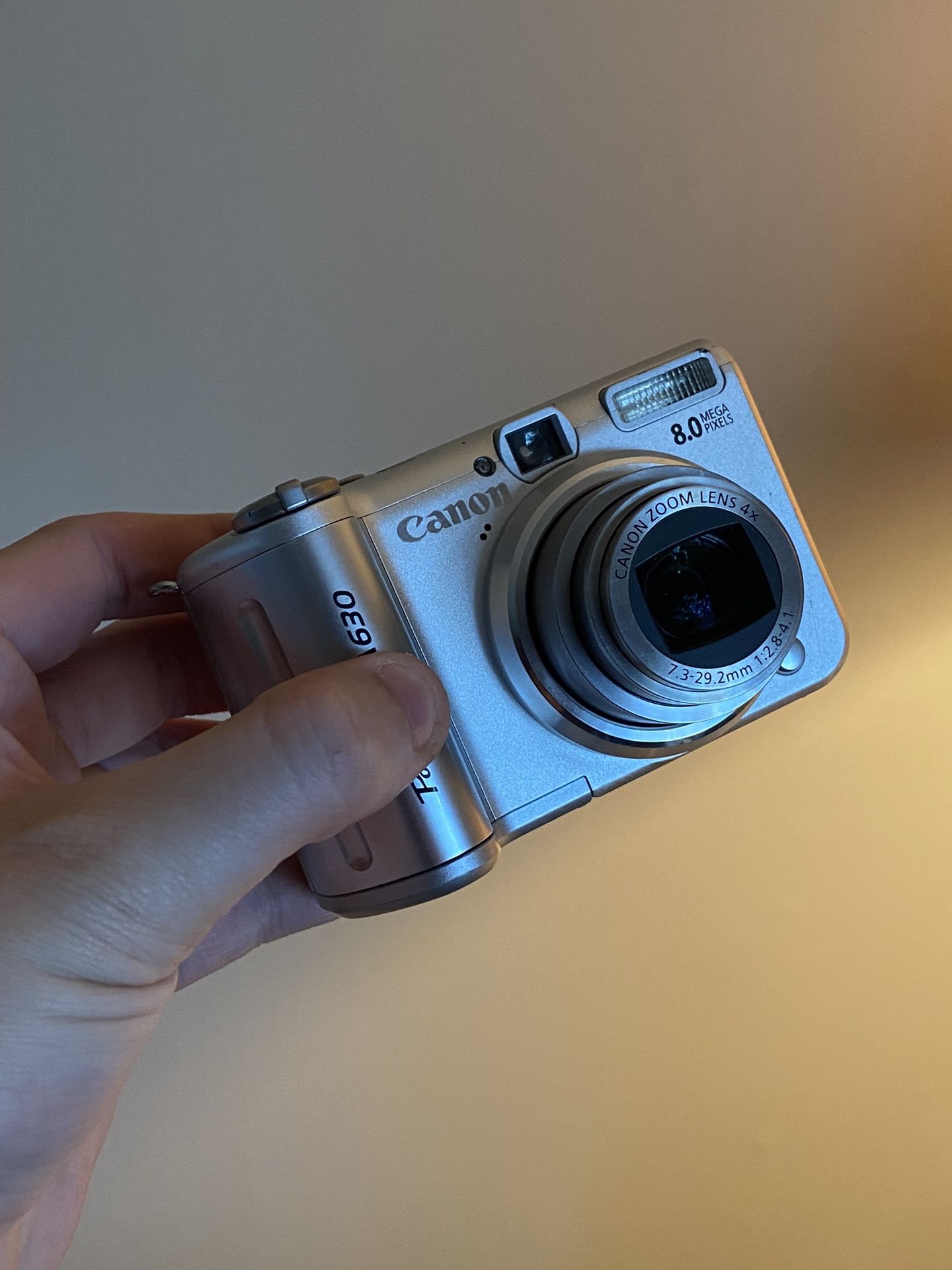 Canon PowerShot A630 8MP Digital Camera w/4x Zoom 8.0 Mega Pixels Tested & Works