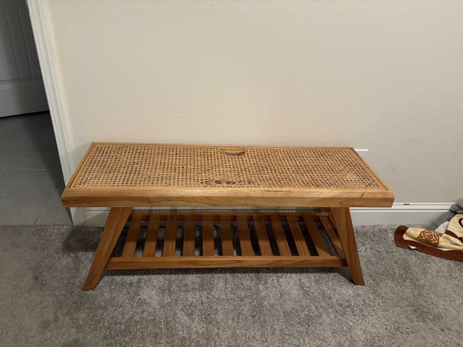 Wicker Bench