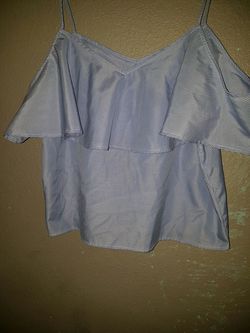 Size xl blue white stripes shirt