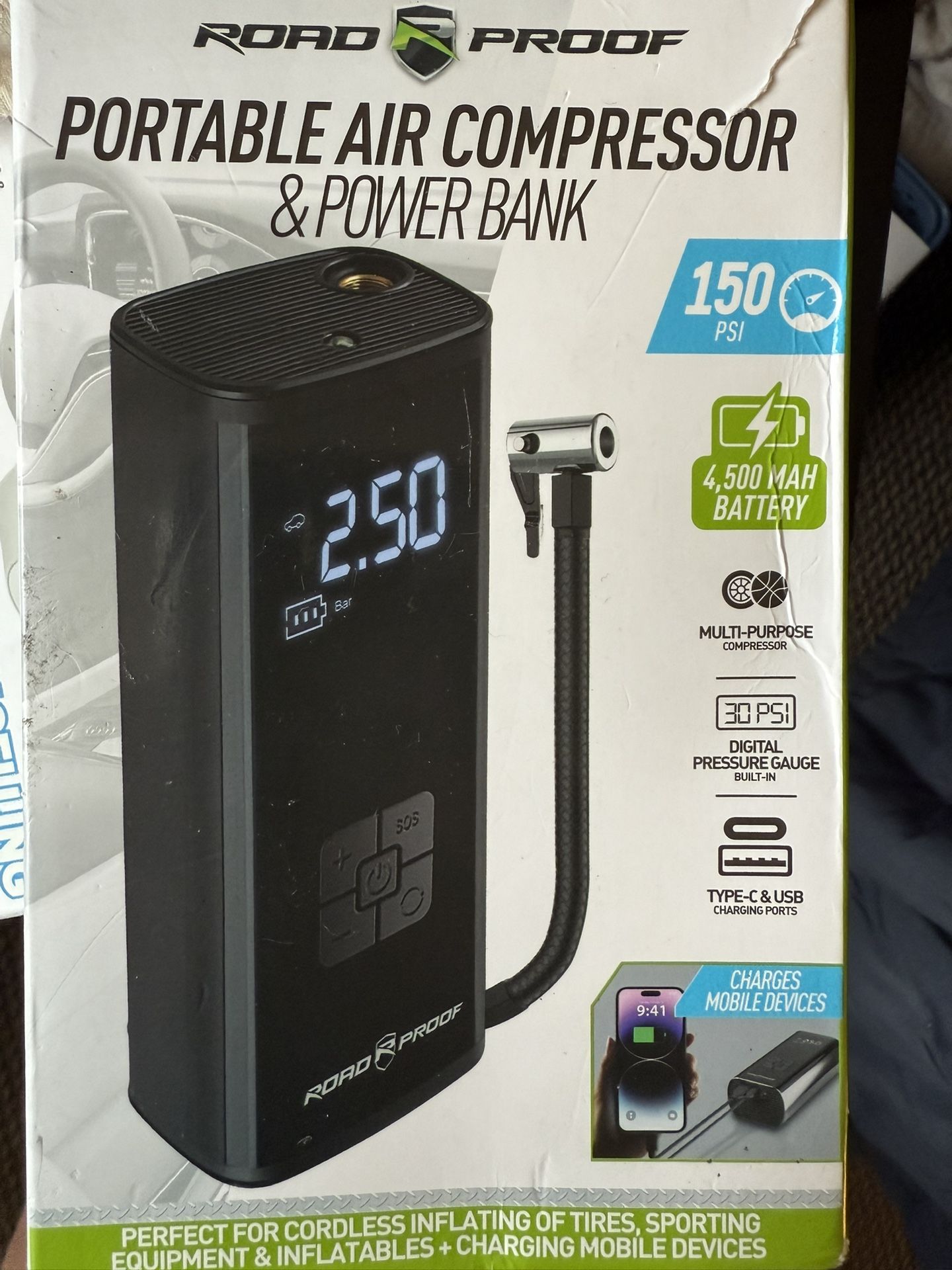 Portable Air Compressor & Power Bank