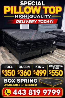 🛏️ Sleep Better Tonight — Pillow Top Mattress Delivery Available Today - Pay After Delivery 🚚