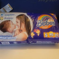Diapers 26-35 Lbs Size 5 (Mexican Brand)