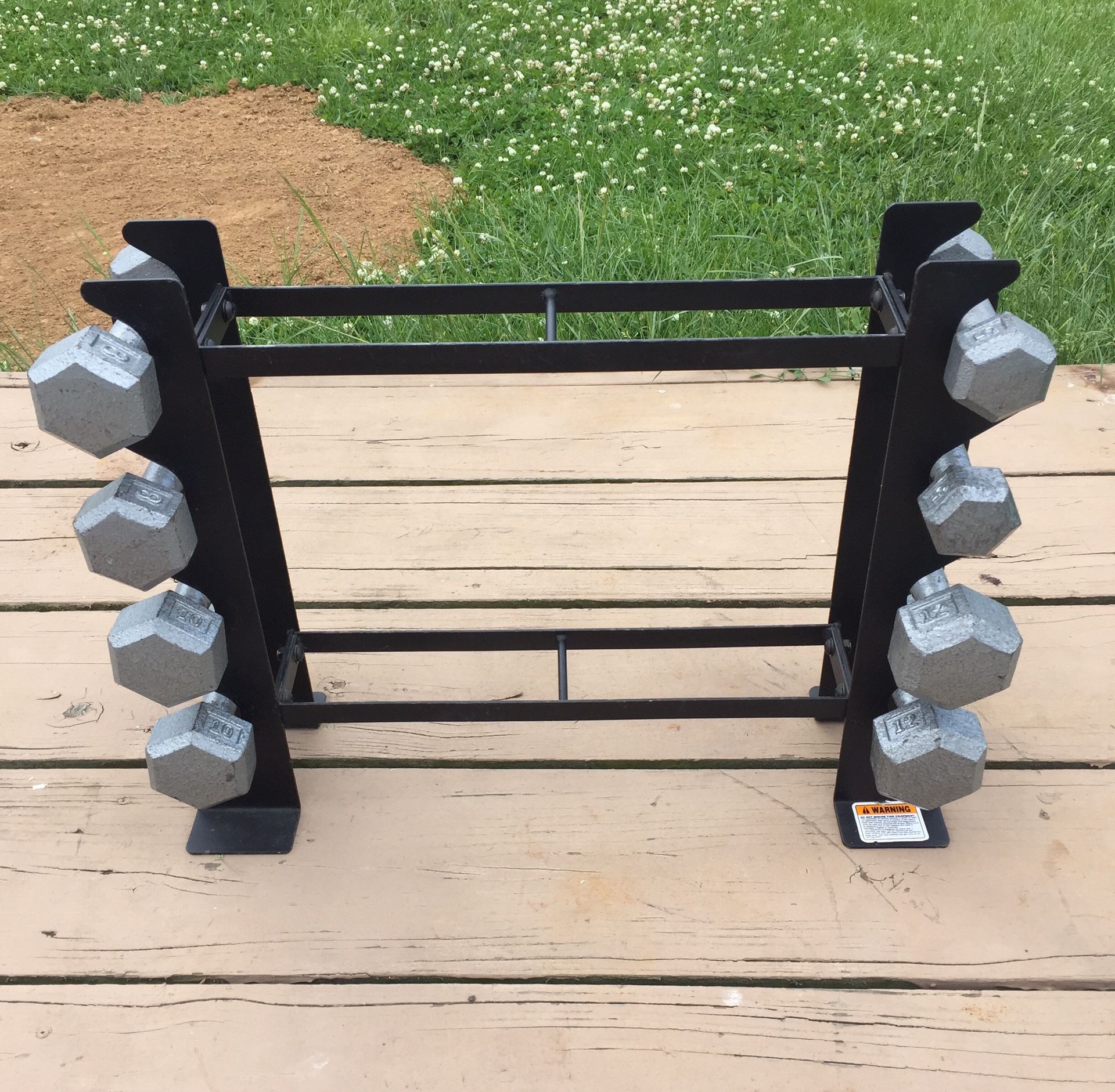 Dumbbells set with storage rack 5 8 10 12