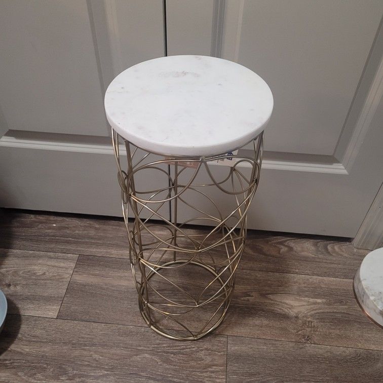 Small Marble Plant Stand