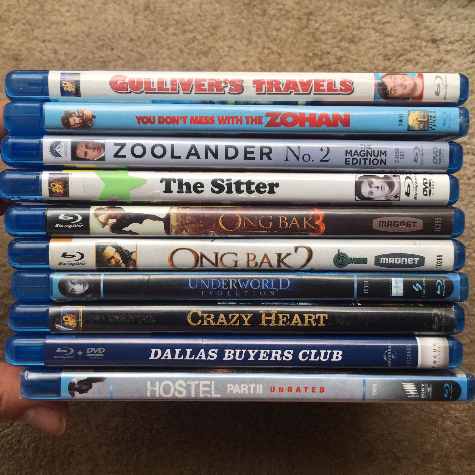 Bundle of 10 Blu-Ray Movies