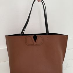 Valentino Leather Tote Bag