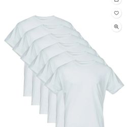 (6) NIB! White Men's Sz.2X T- Shirts