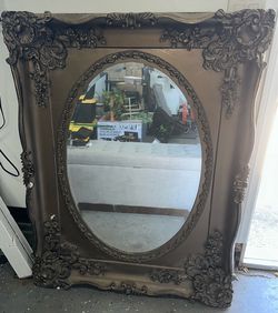 Vintage Victorian style gold framed mirror