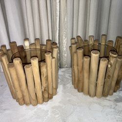 Wooden Candles Holders