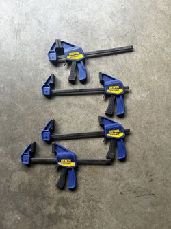 Irwin quick grip clamps.