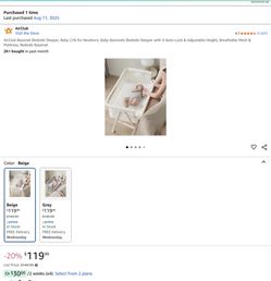 AirClub Bassinet Bedside Sleeper