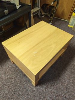 Small hardwood coffee table