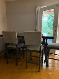 Counter Height Dining Table Set with Chairs