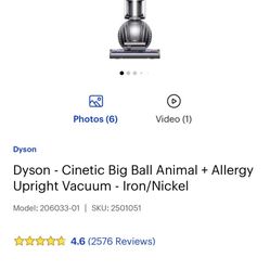 Dyson Cinetic Big Ball Animal + Allergy