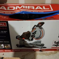 ADMIRAL 12 in. Dual-Bevel Sliding Compound Miter Saw with LED & Laser Guide