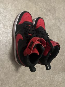 Nike Size 6.5 Red/black Nike Court Borough Mid 2 Gs Bred CD7782-003